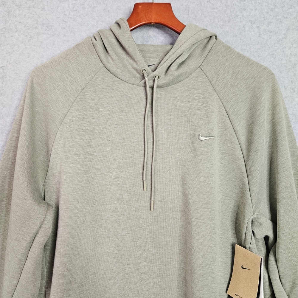 Nike Primary Fleece Performance Hoodie Mens Sz Large Olive Green FZ0969-320 New
